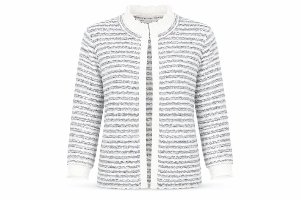 Marks and Spencer Women's Multicoloured Striped Cardigan M