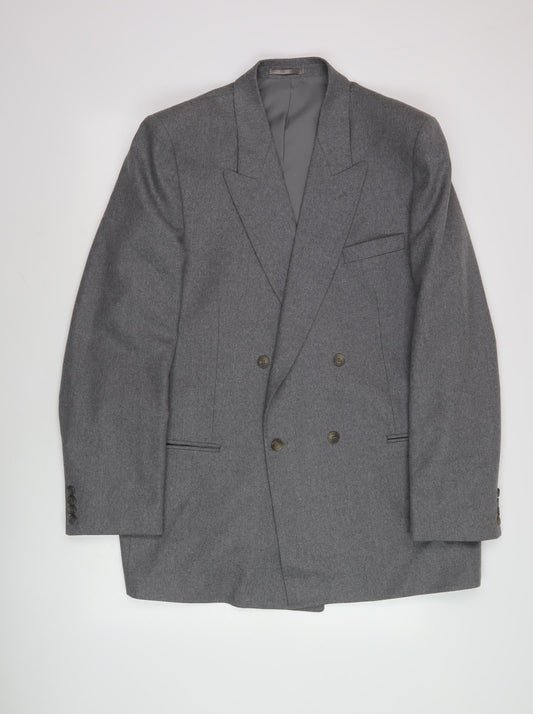 Centaur Gold Men's Grey Double-Breasted Blazer 46 Long