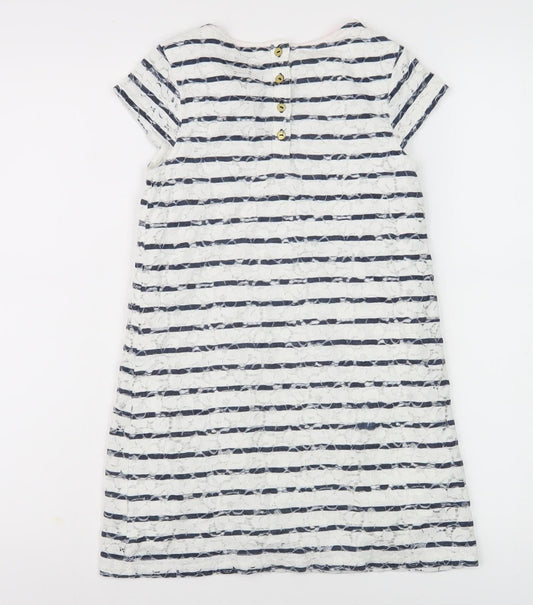Hampton Republic Girls Navy Stripe T-Shirt Dress Size 12