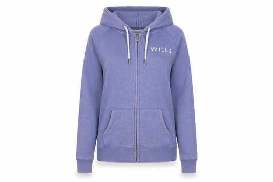 Womens UK 8 Regular Jack Wills Blue Full Zip Hoodie