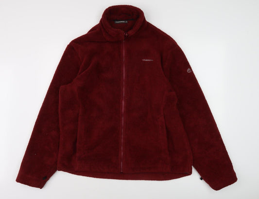Craghoppers Men’s Red Fleece Jacket, XL, Full Zip, Outdoor