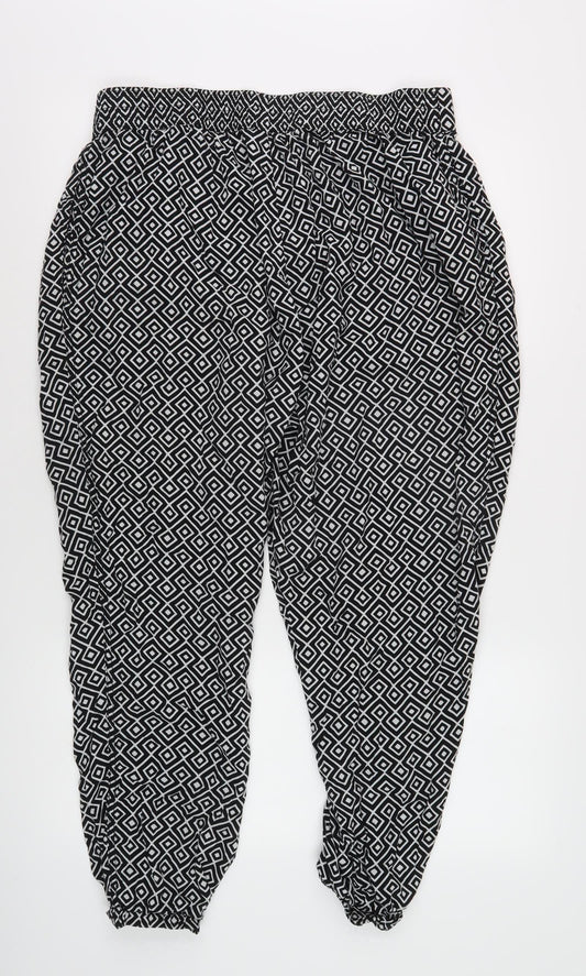 Marks and Spencer Women's Geometric Tapered Trousers