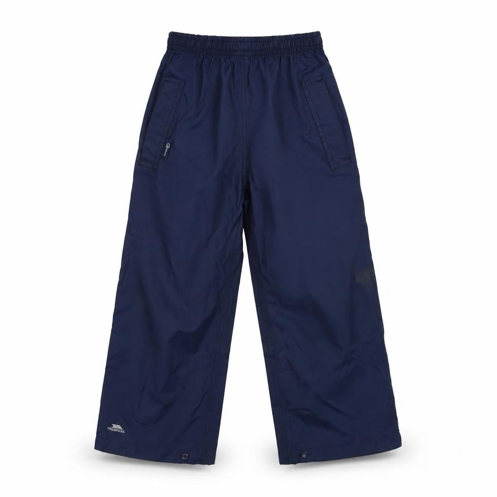 Trespass Boys Blue Waterproof Rain Trousers