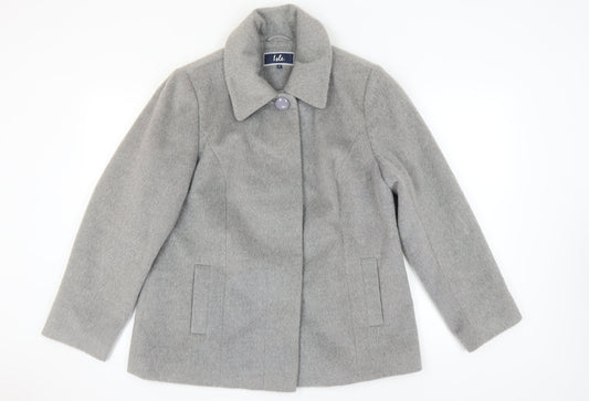 Isle Women's Grey Overcoat Size 16