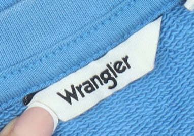 Wrangler Women's Blue Logo Pullover Sweatshirt, Size L