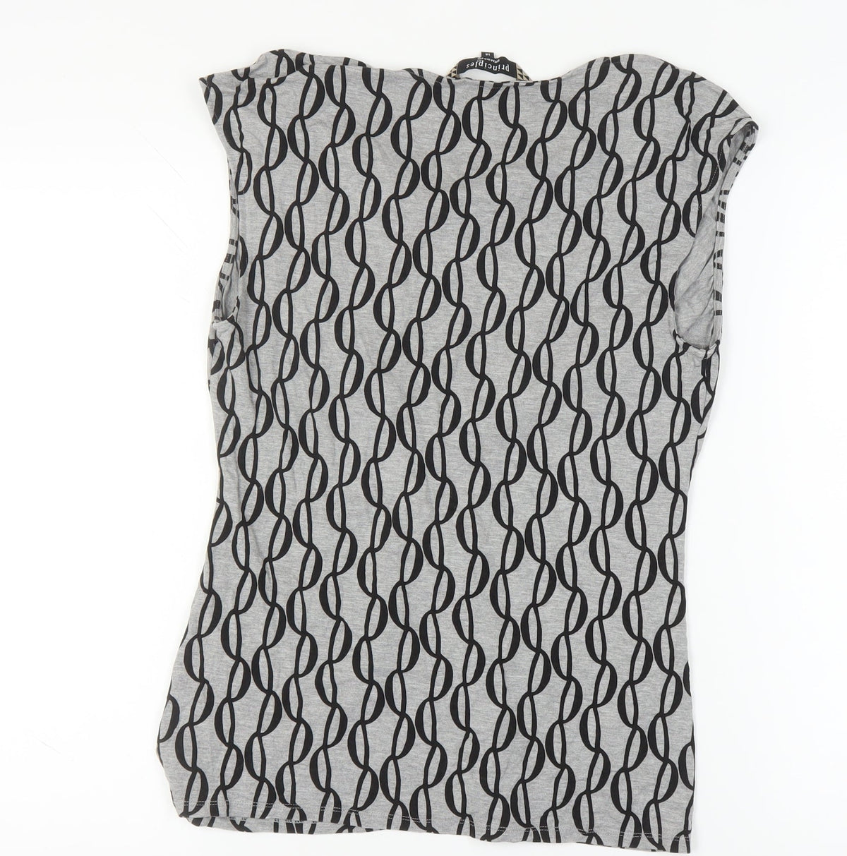 Back view of Principles Women’s Geometric Top, size UK 14, Scoop Neck