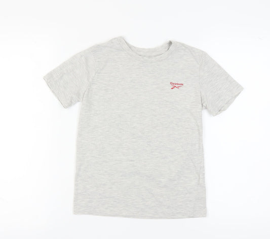 Reebok Boys Grey T-Shirt, 9-10 Years, Basic Crew Neck