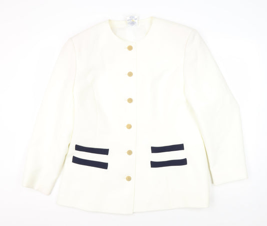 Eastex Women's Ivory Suit Jacket Size 16