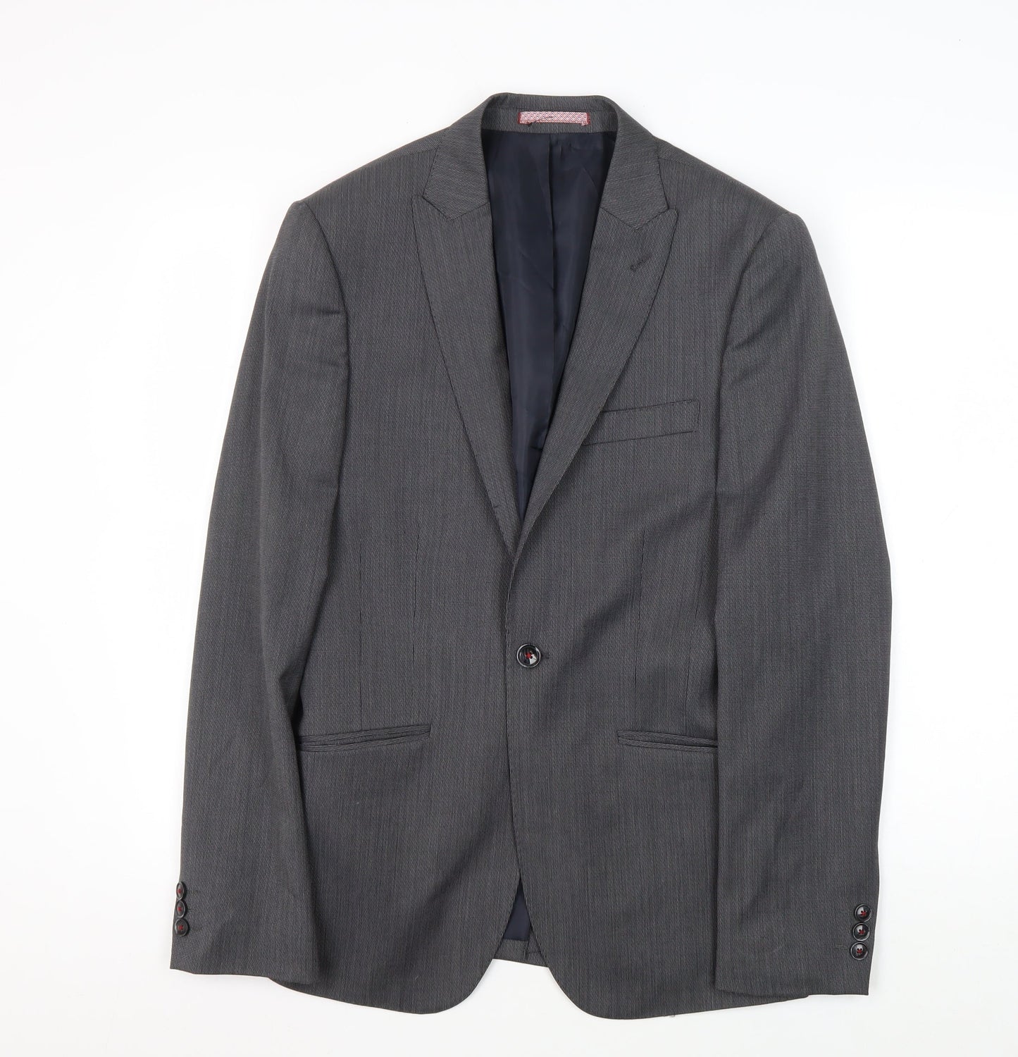 Marks and Spencer Men's Grey Slim Suit Jacket 36R
