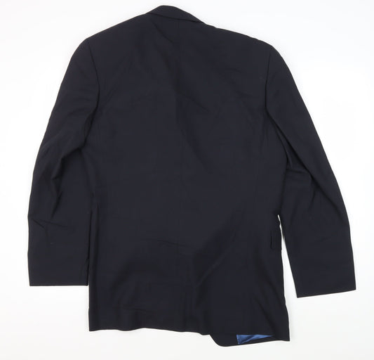 Lino Vierra Men's Blue Suit Jacket, Size 36R, Formal
