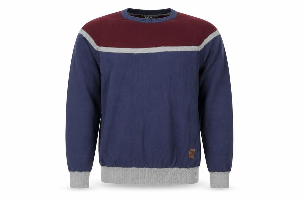 Crosshatch Men's XL Blue Pullover Jumper, Crew Neck