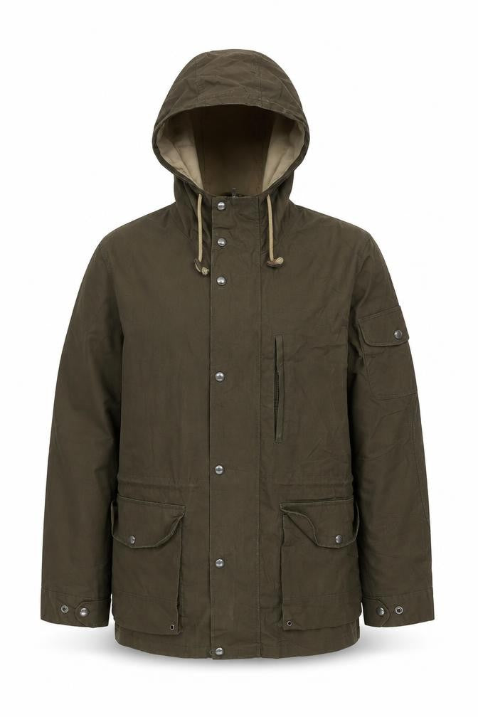 H&M Womens Green Parka Jacket M Casual Outdoor