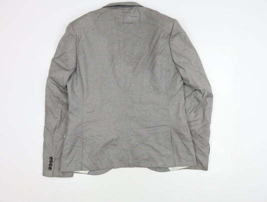 Topman Grey Men's Blazer 42 Regular Fit