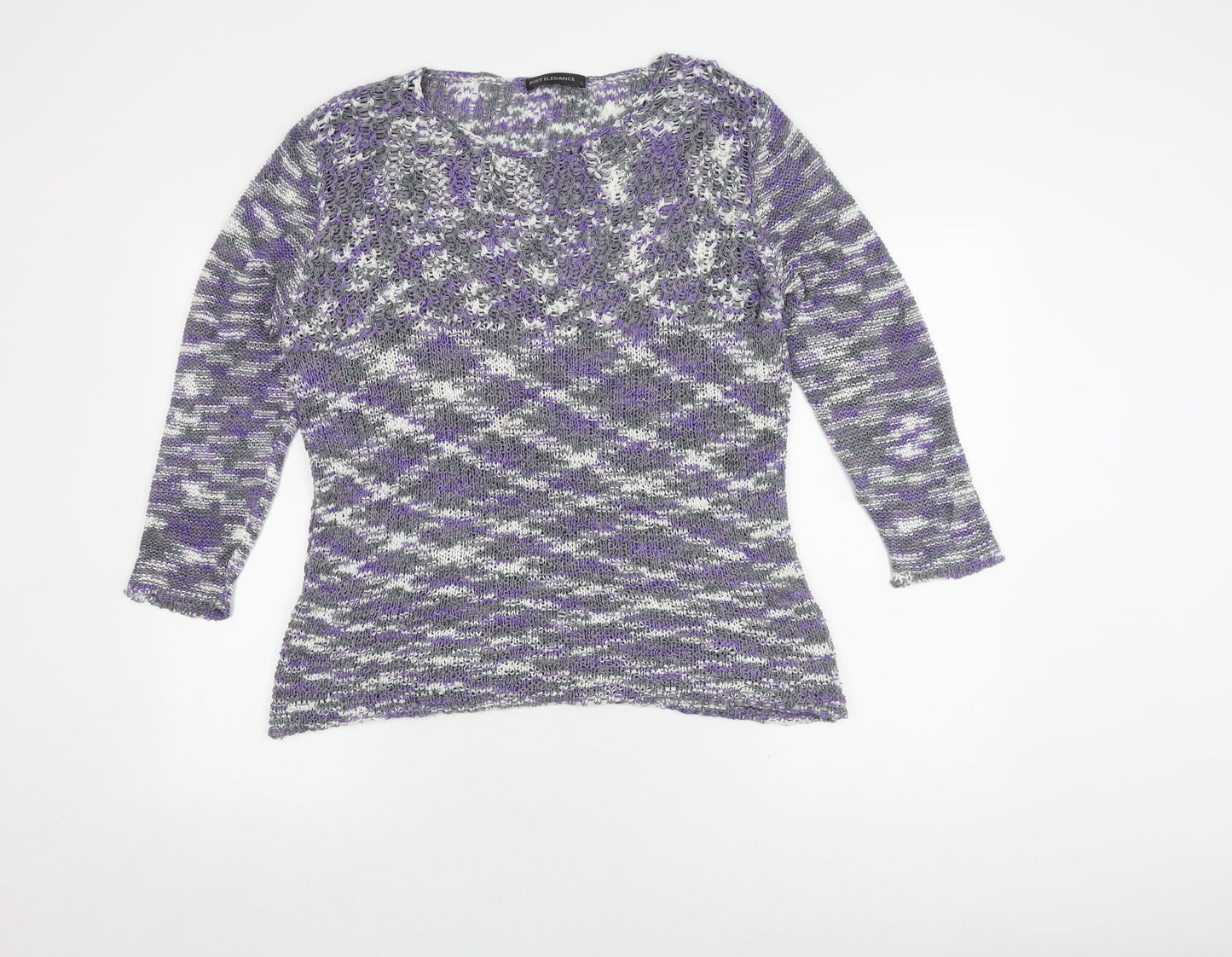 Just Elegance Women's Multicoloured Pullover Jumper L