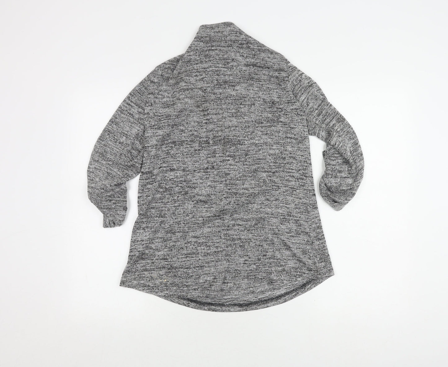 Fransa Women's Grey 3/4 Sleeve Knit Jumper, Size S