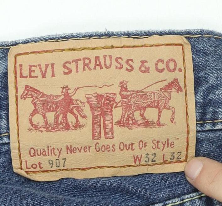 Levi Strauss Blue Straight Jeans - UK 4, Classic Fit