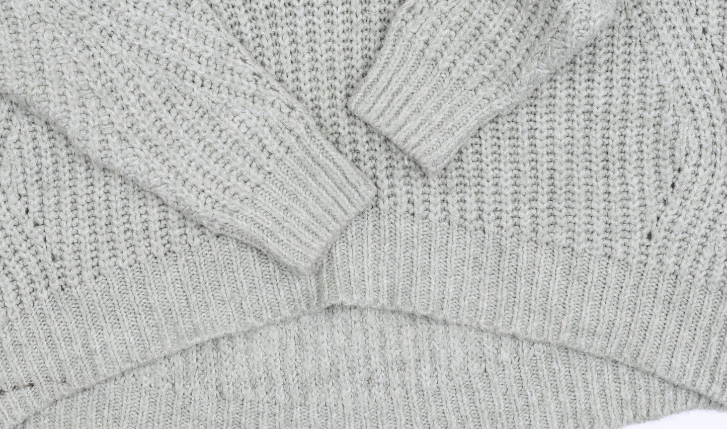 Next Women's Ivory High Neck Chunky Pullover Jumper - S