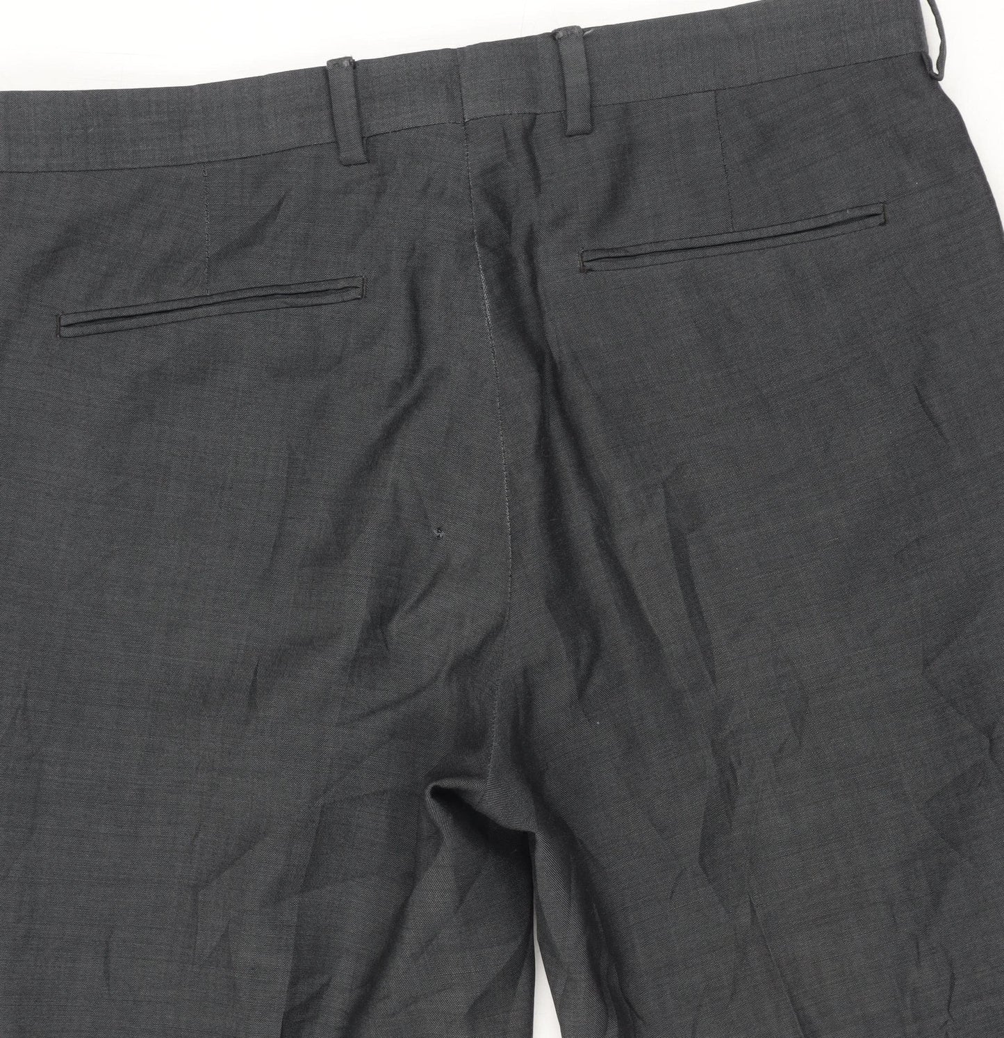 John Lewis Men's Black Dress Pants, Size 32R, Formal Wear