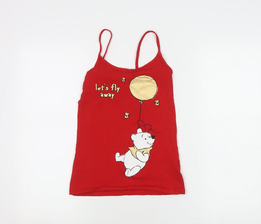 Disney Women's Red Camisole Tank 2XS - Spaghetti Straps
