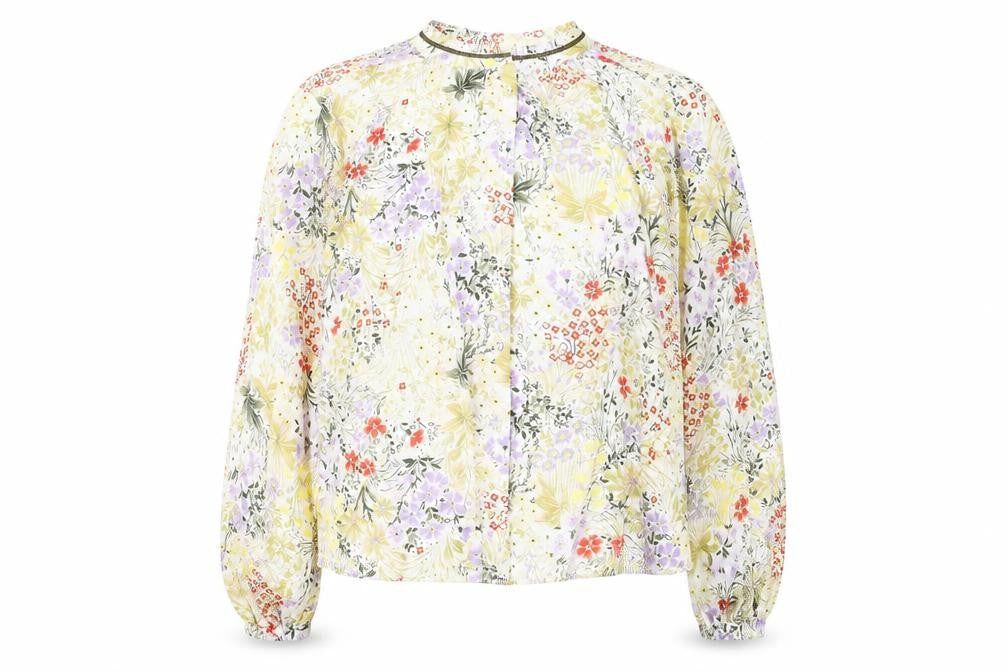 Marks and Spencer Women's Floral Blouse Size 8 Crew Neck