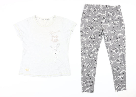 Harry Potter Unisex Grey Pyjama Set UK 12-14