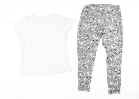 Harry Potter Unisex Grey Pyjama Set UK 12-14