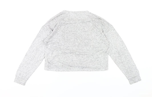 Stranger Things Grey Cropped Tee, Teens, S, Retro Style