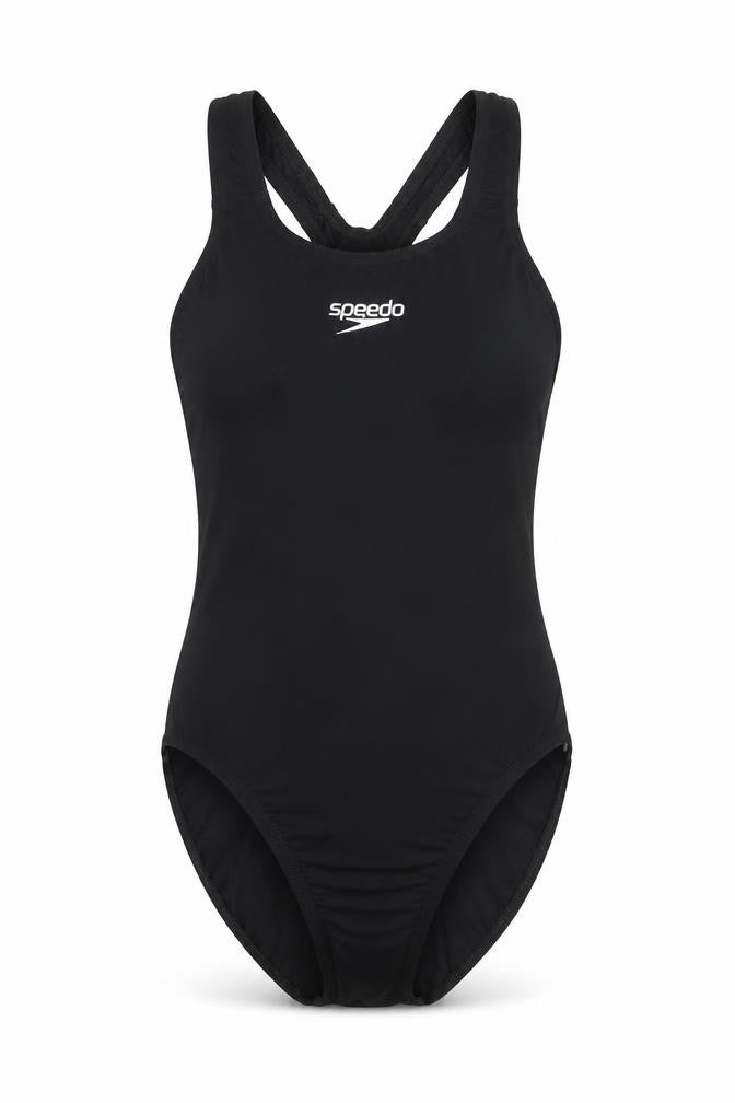 Speedo Women's Black Racerback One Piece Swimsuit Size 8