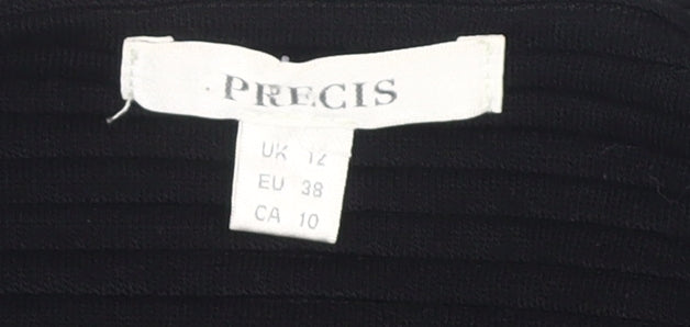 Precis Women's Black Jacket Size 12 - Elegant Wardrobe