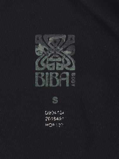 BIBA Women's Black Geometric Leggings Size S