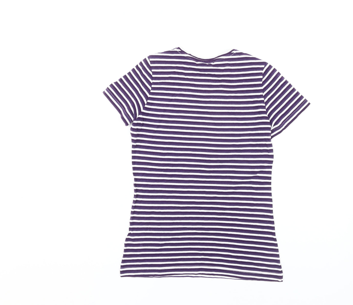 Peter Storm Women's Purple Striped T-Shirt Size 8