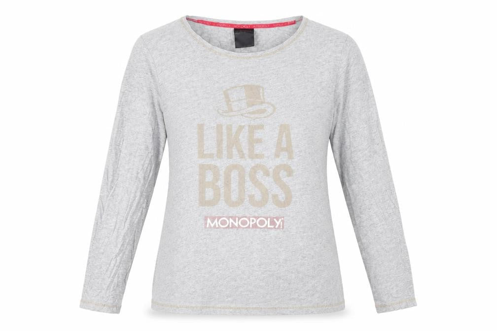 Monopoly Womens Grey T-Shirt Size 18