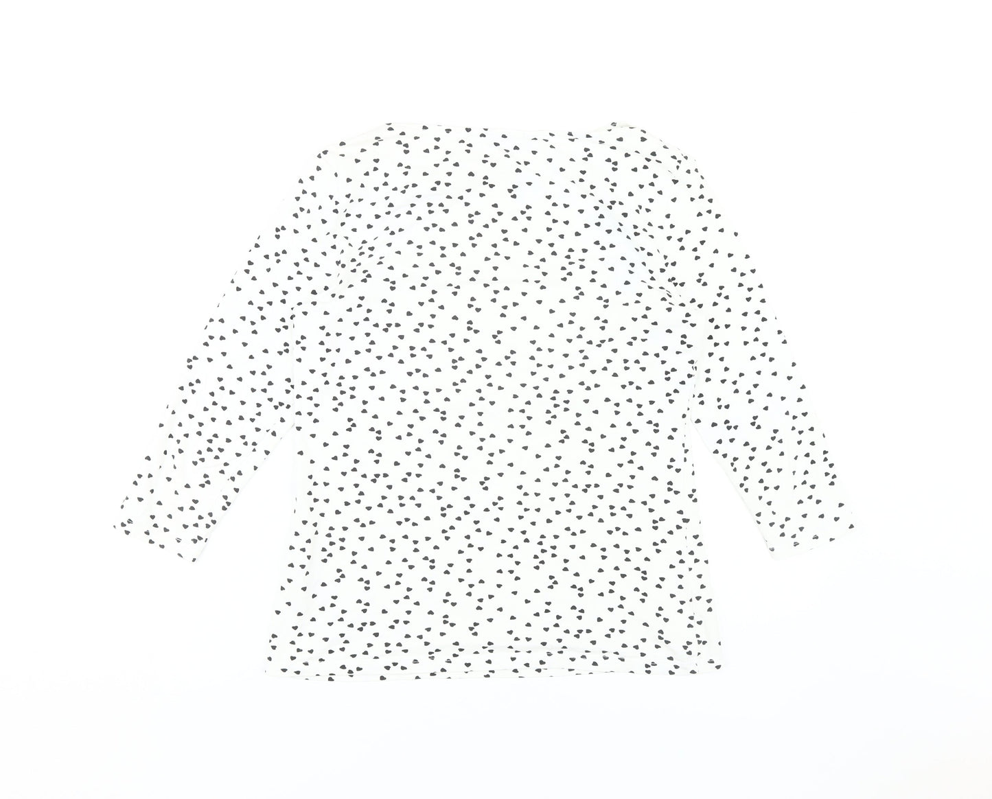 Marks and Spencer Women's White 3/4 Sleeve Top Size 12