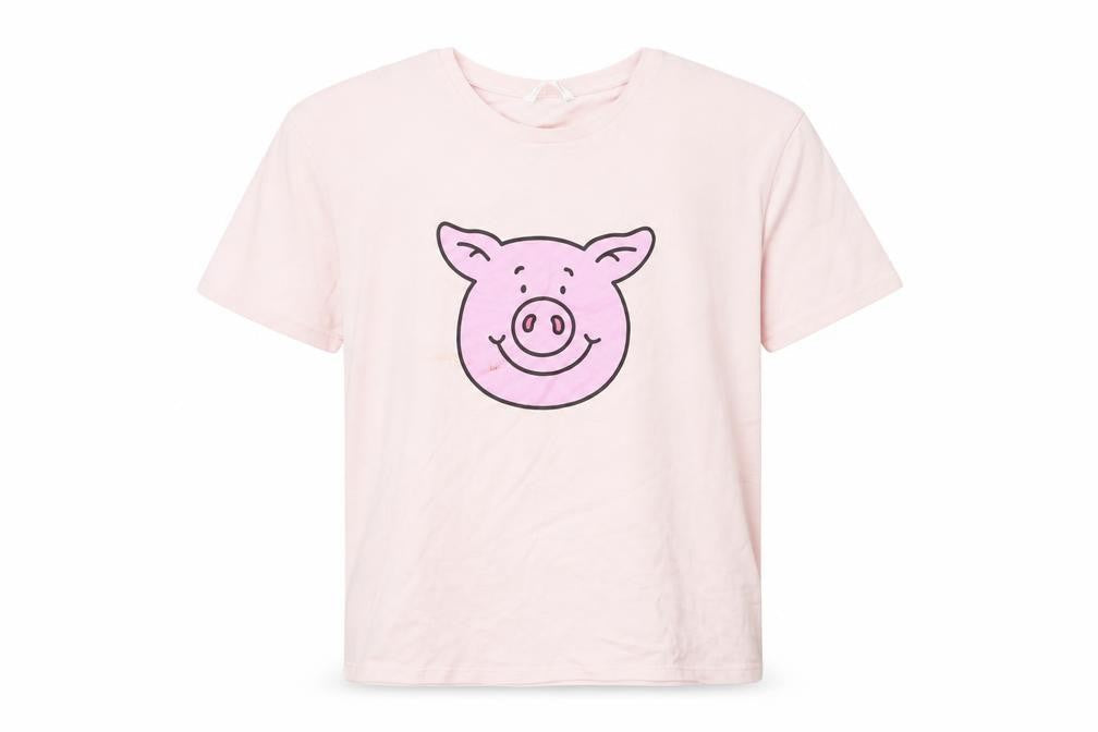 Front view of Marks & Spencer girls’ pink graphic t-shirt 13-14 years