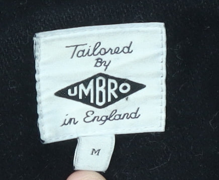 Umbro Men's Black Wool Pea Coat M Classic Winter Style