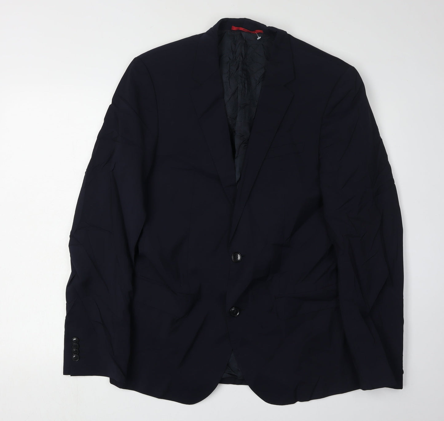 Hugo Boss Men's Blue Wool Blazer, Size 38L, Formal Jacket