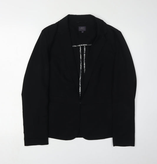 Marks & Spencer Women's Black Blazer Size 10