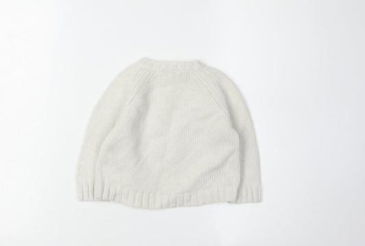 Rocha Little Rocha Ivory Jumper 6-9 Months Unisex Knit Pullover