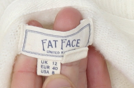 Fat Face Women's Multicoloured Striped Pullover Jumper Size 12