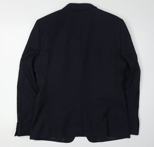 Topman Men's Blue Regular Fit Blazer 42R
