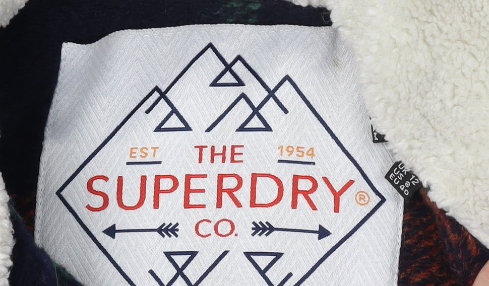 Superdry Women's Multicoloured Check Jacket, Lined