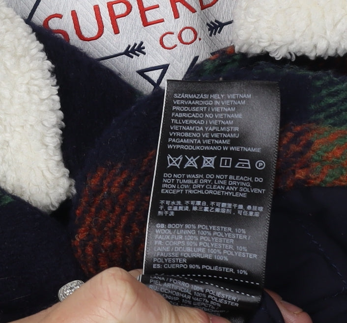 Superdry Women's Multicoloured Check Jacket, Lined