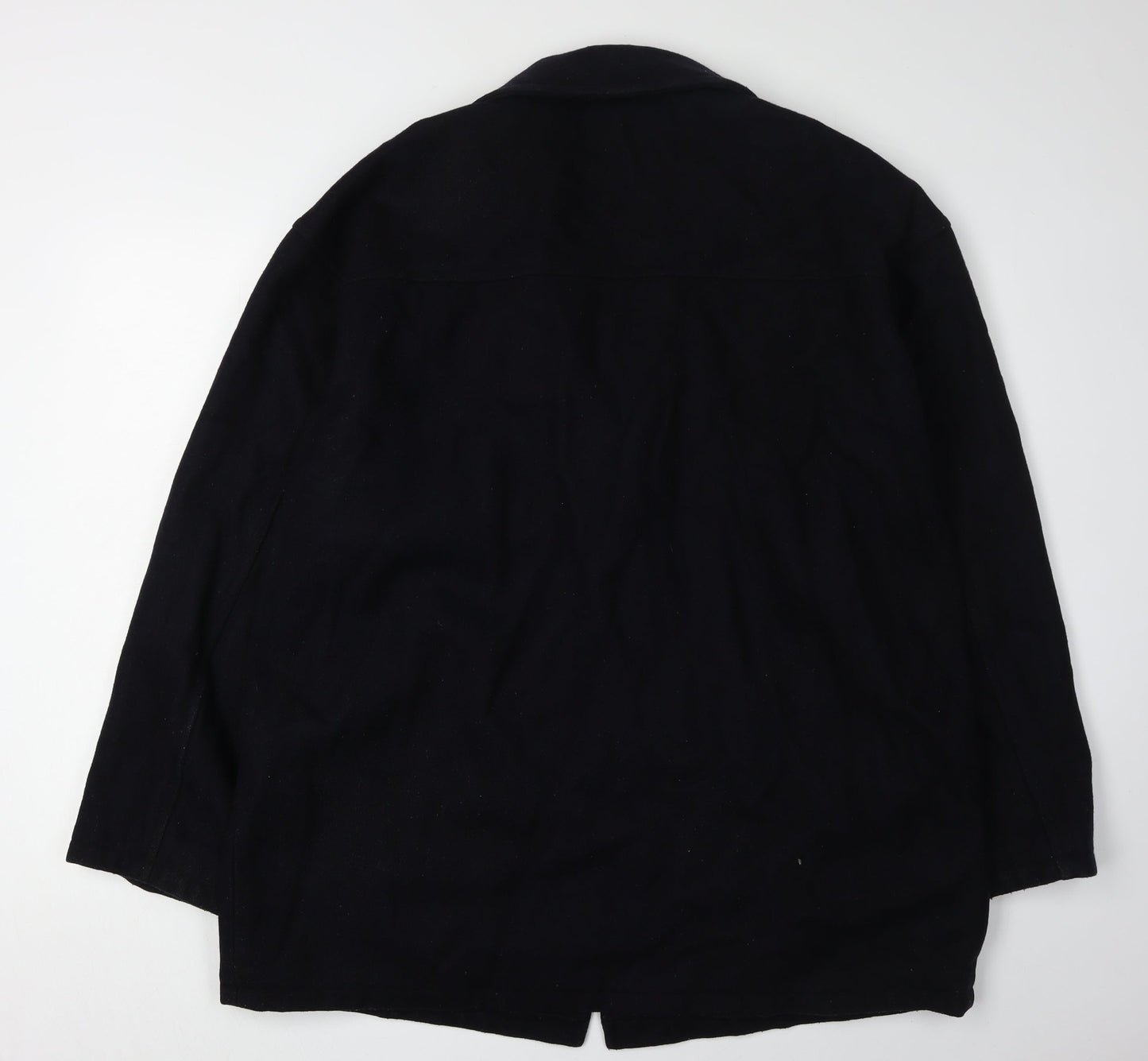 Stone River Men's Black Wool Overcoat XL