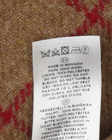 Hobbs Women Brown Check Pencil Skirt Size 10