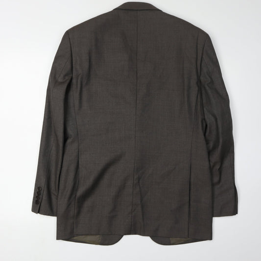 Next Italia Men's Brown Wool Blazer Jacket Size 38S