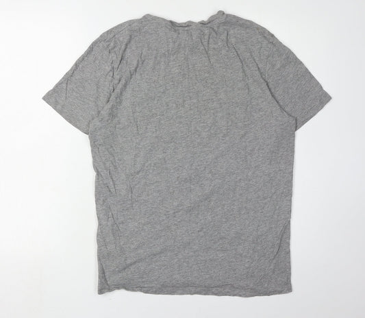 Jack & Jones Grey Graphic Print T-Shirt, Size L
