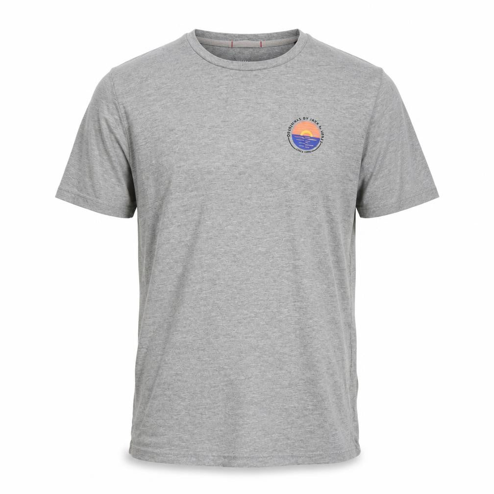 Mens UK Size S JACK & JONES Grey  Cotton Blend T-Shirt