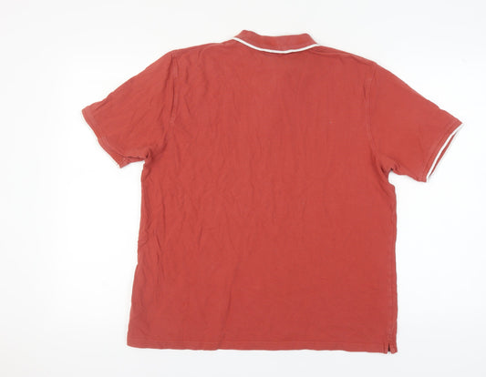 James Pringle Men's Red Polo Shirt - Large