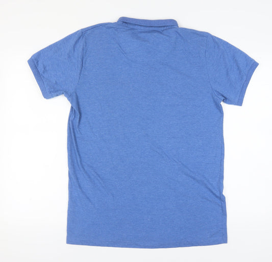Brave Soul Men's Blue XL Polo Shirt Short Sleeve