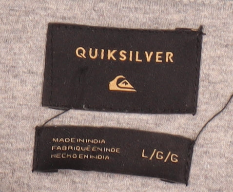 Quiksilver Men's Blue Colourblock Polo Shirt L